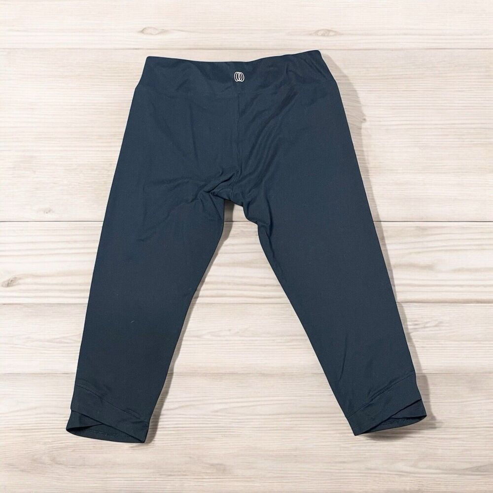 Fit 4 All Women’s Black Capri Leggings Size L, Yoga Activewear, 20” Inseam